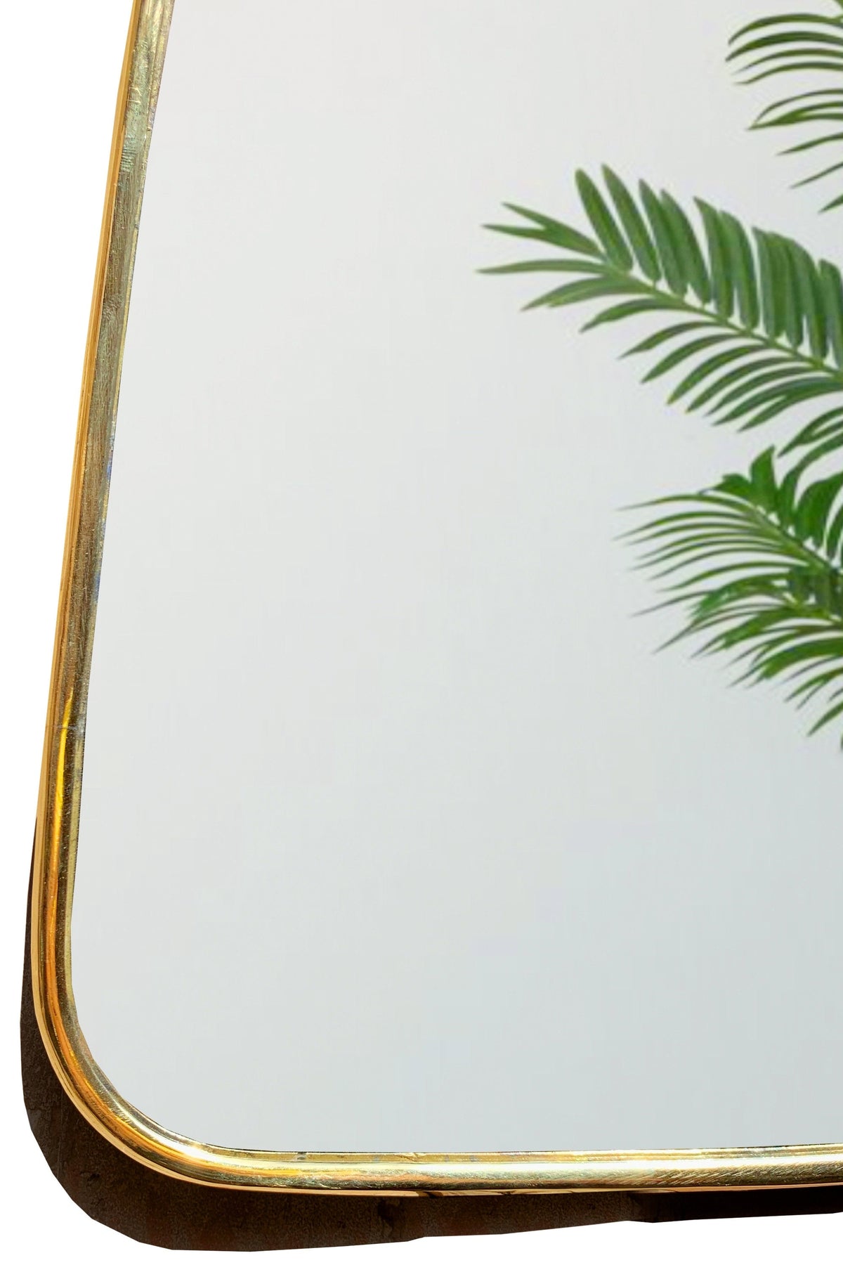 Brass Frame Mirror - Gold Handcrafted Brass Mirror, photo 7 of 12