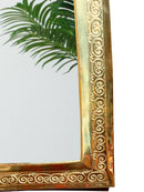 Moroccan Handmade Brass Mirror - Ornate Antique Mirror