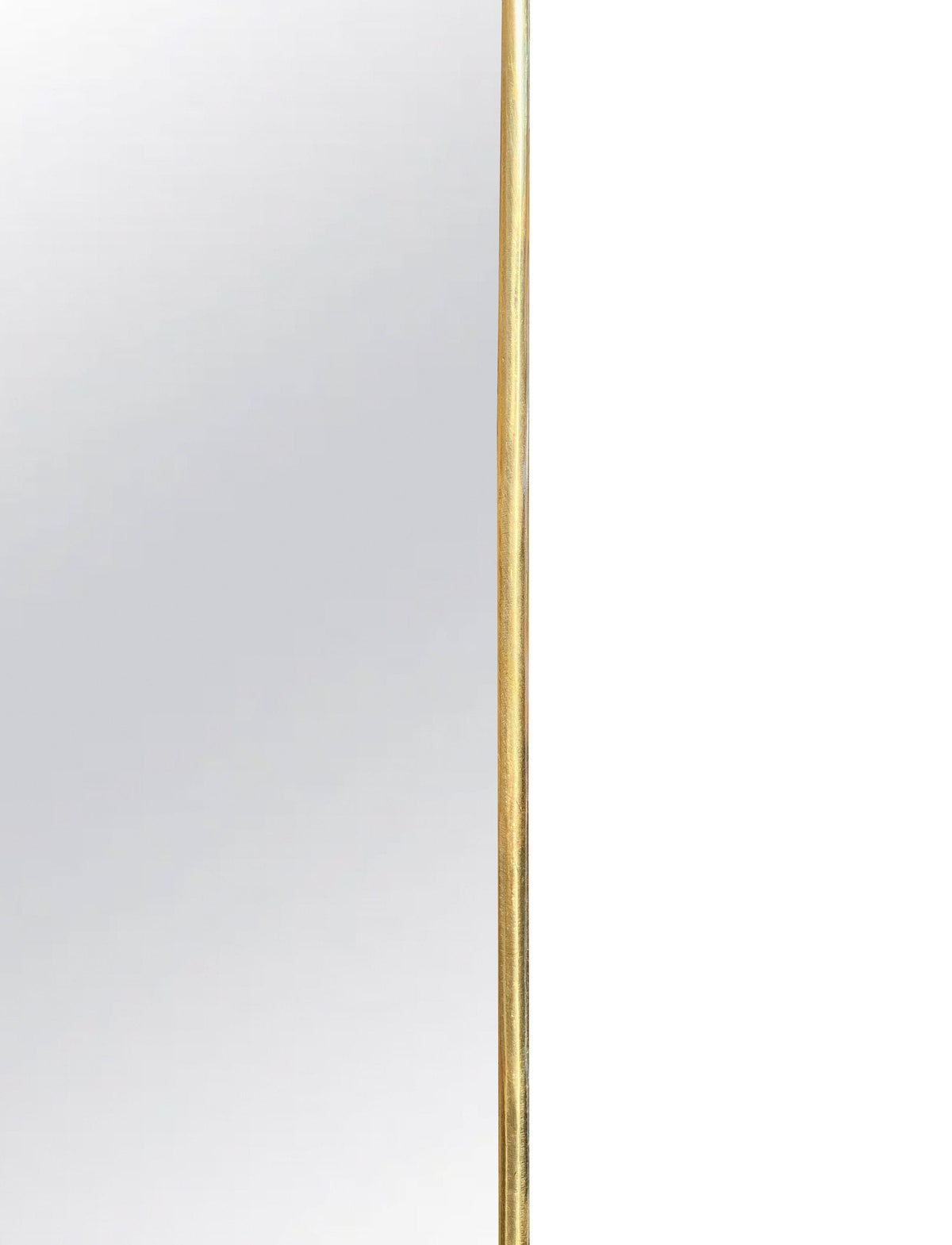 Rectangular Gold Brass Mirror -  unlacquered Brass Frame Mirror, photo 9 of 15