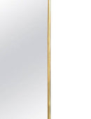 Rectangular Gold Brass Mirror -  unlacquered Brass Frame Mirror