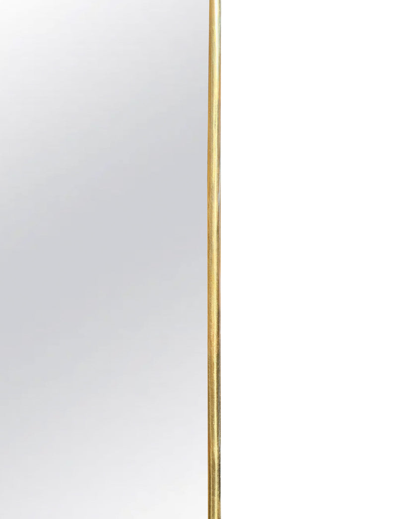 Rectangular Brass Mirror - Unlacquered Brass Frame Mirror