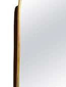 Rectangular Gold Brass Mirror -  unlacquered Brass Frame Mirror