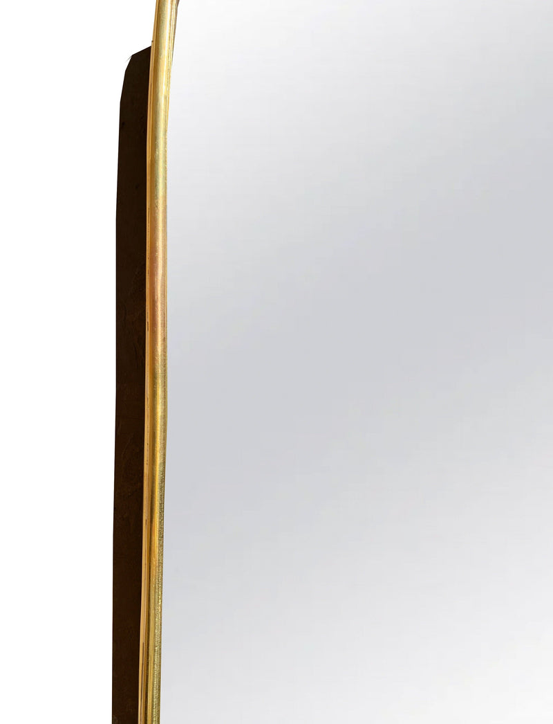 Rectangular Brass Mirror - Unlacquered Brass Frame Mirror