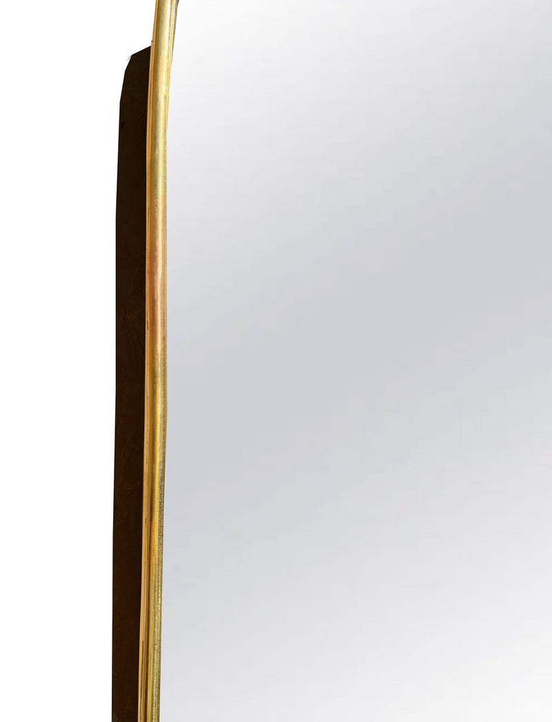 Rectangular Gold Brass Mirror -  unlacquered Brass Frame Mirror