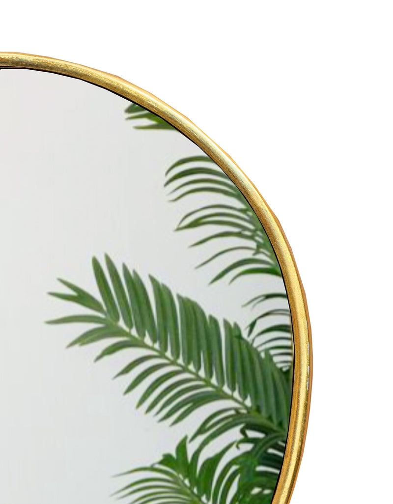 Handmade Brass Golden Heart Brass Mirror