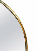 Crescent Moon Mirror - Unlacquered Brass Mirror