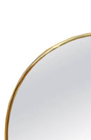 Antique Brass Mirror - Handmade Oval Golden Wall Mirror