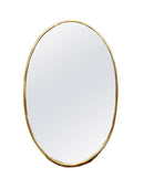 Brass Oval Wall Mirror - Handmade Antique Bathroom Mirror