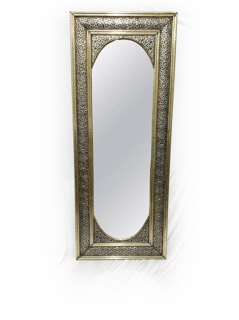 Moroccan Full Length Mirror - Silver Floor Mirror