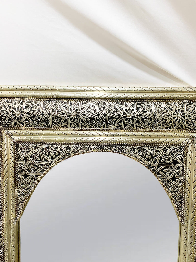 Moroccan Full Length Mirror - Silver Floor Mirror