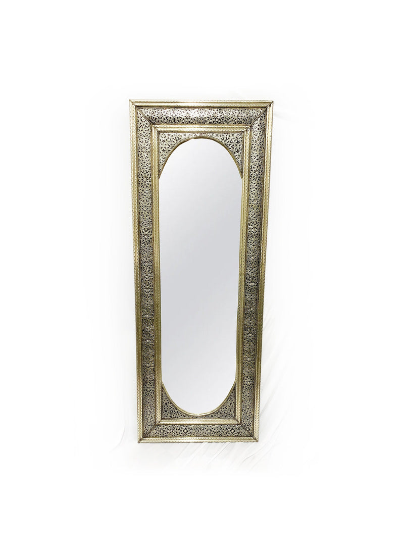 Moroccan Full Length Mirror - Silver Floor Mirror