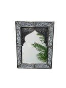 Moroccan Blue Frame Wall Mirror - Handmade Mirror
