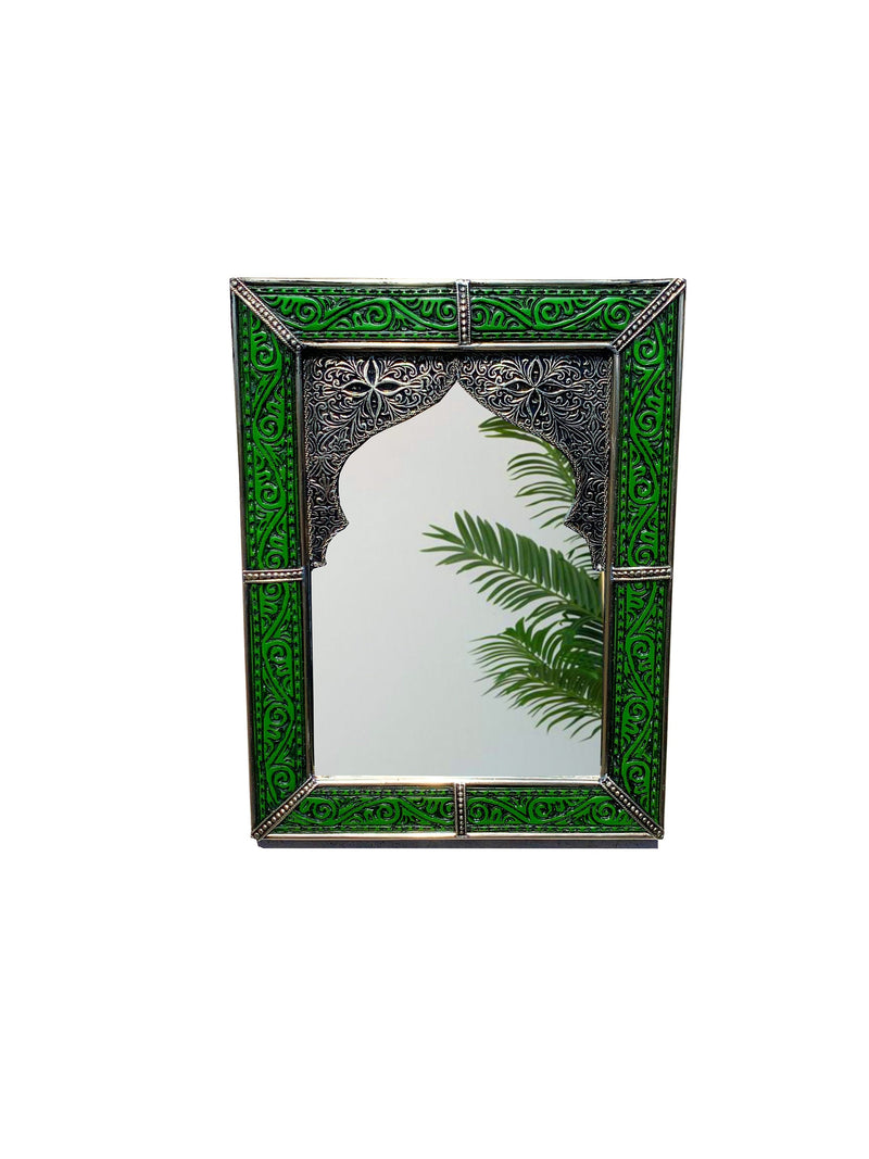 Moroccan Blue Frame Wall Mirror - Handmade Mirror
