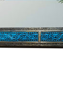 Moroccan Blue Frame Wall Mirror - Handmade Mirror