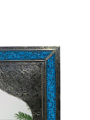 Moroccan Blue Frame Wall Mirror - Handmade Mirror