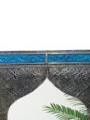 Moroccan Blue Frame Wall Mirror - Handmade Mirror