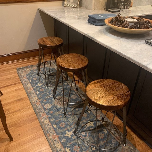 Counter Height Stool, Counter Stools, Bar Stools Counter Height, Rustic Bar Stools /ICE CREAM/ Reclaimed Wood Stool, Modern Farmhouse Stools