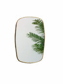 Oblong Brass Mirror - Unlacquered Brass Frame Mirror