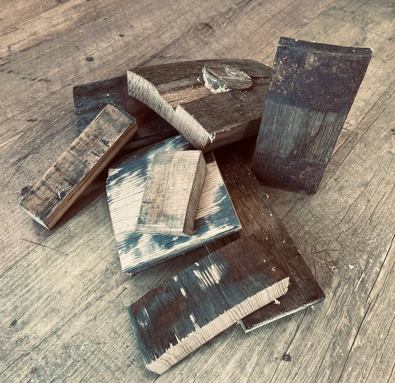 Whiskey barrel wood cutoffs- 32+ lb box