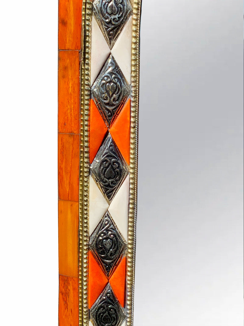 Moroccan Arch Mirror - Handmade Bone Inlay Mirror