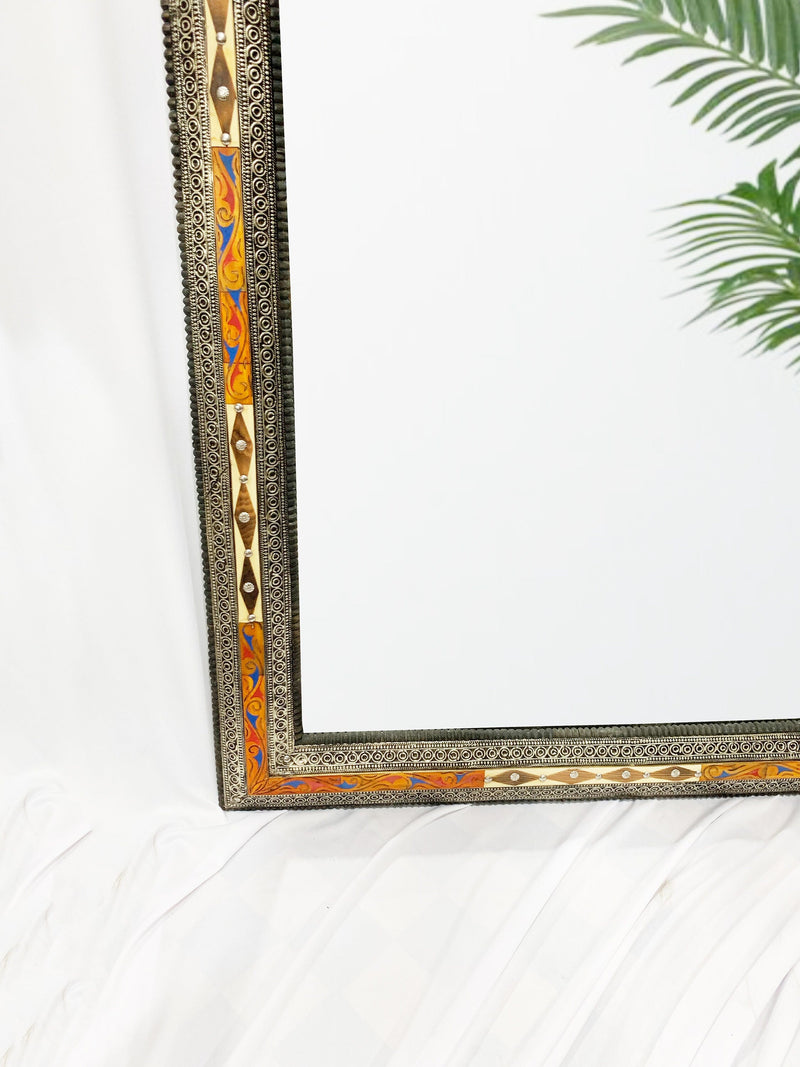 Moroccan Full Length Mirror - Bone Inlay Floor Mirror