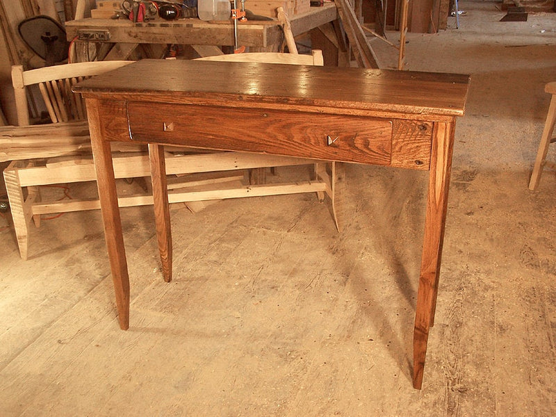 Writing Desk With Drawer, Wood Desk, Antique Desk, Vintage Style Nostalgic Furniture, Solid Wood Rustic Desk, Chestnut Desk, Reclaimed Wood