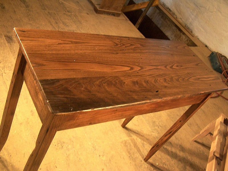 Writing Desk With Drawer, Wood Desk, Antique Desk, Vintage Style Nostalgic Furniture, Solid Wood Rustic Desk, Chestnut Desk, Reclaimed Wood