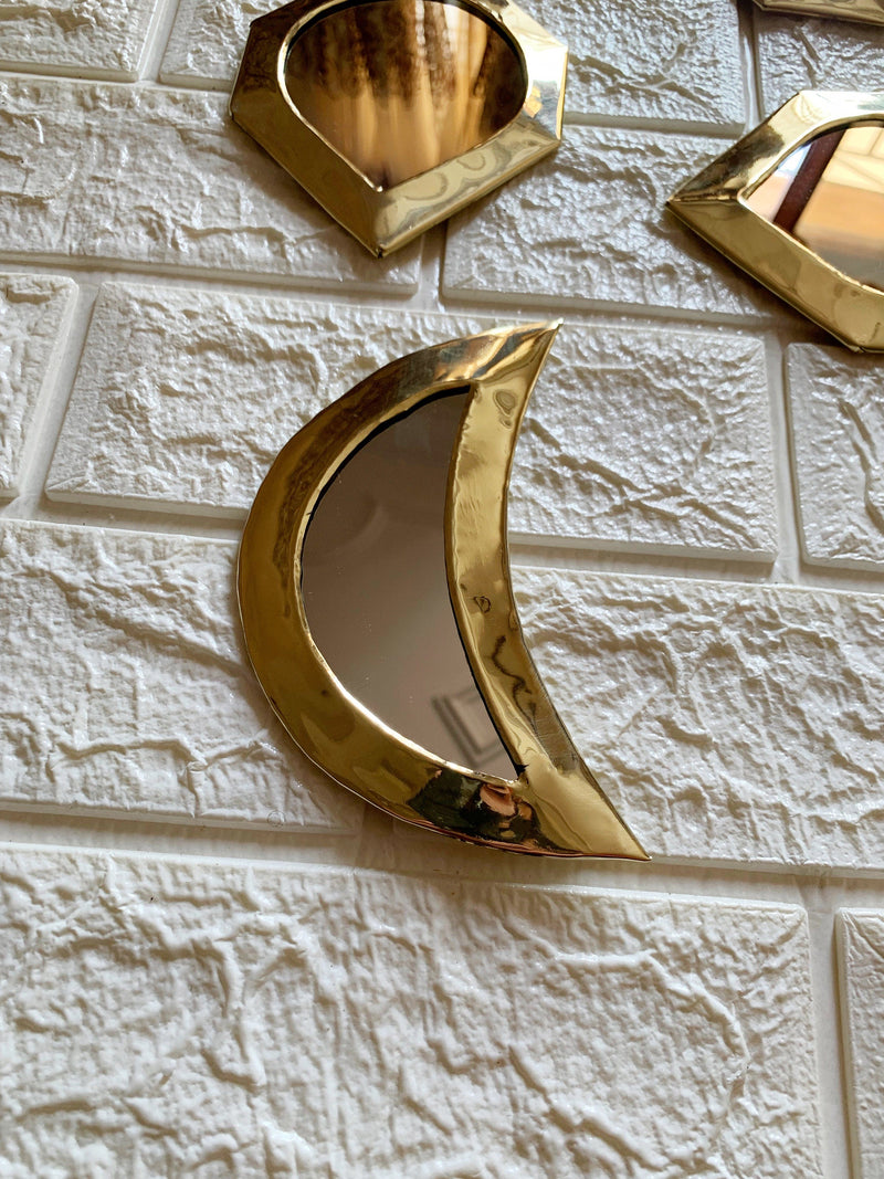Wall Decorative Mirrors - Brass Small Wall Mirrors