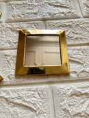 Gold Small Unlacquered Brass Mirror - Small Decorative Mirrors