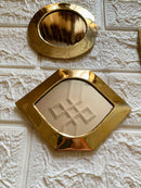 Small Unlacquered Brass Mirror - Small Decorative Mirrors