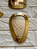 Small Unlacquered Brass Mirror - Small Decorative Mirrors