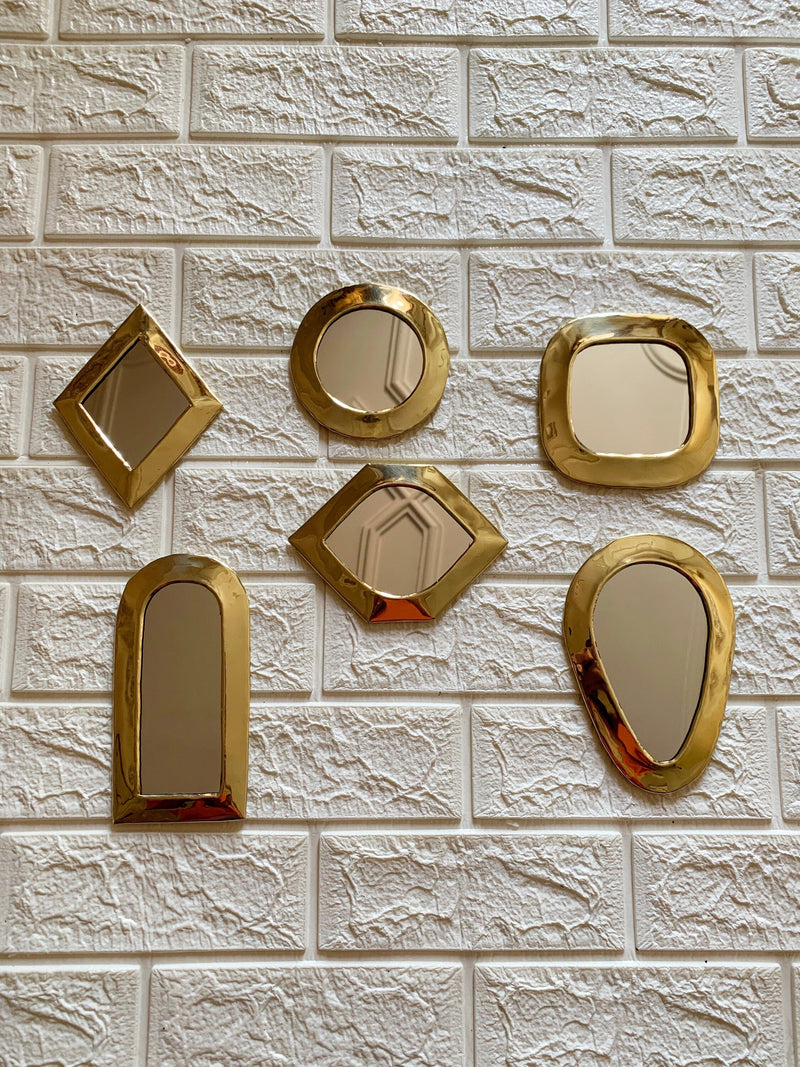 Small Unlacquered Brass Mirror - Small Decorative Mirrors