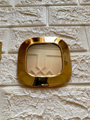 Small Decorative Mirrors - Gold Small Unlacquered Brass Mirror