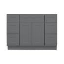 48 Inch Grey Shaker Single Sink Bathroom Vanity with Drawers