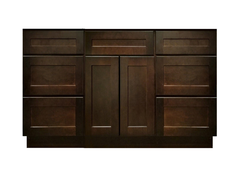 48 Inch Espresso Shaker Single Sink Bathroom Vanity with Drawers