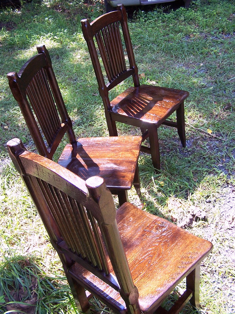 Dining Chair Rustic, Antique Wood Chair, Farmhouse Dining Chair, Oak Stool, Spindle Back Chair, Nostalgic Decor, Wooden Chair With Back