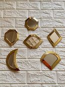 Wall Decorative Mirrors - Brass Small Wall Mirrors