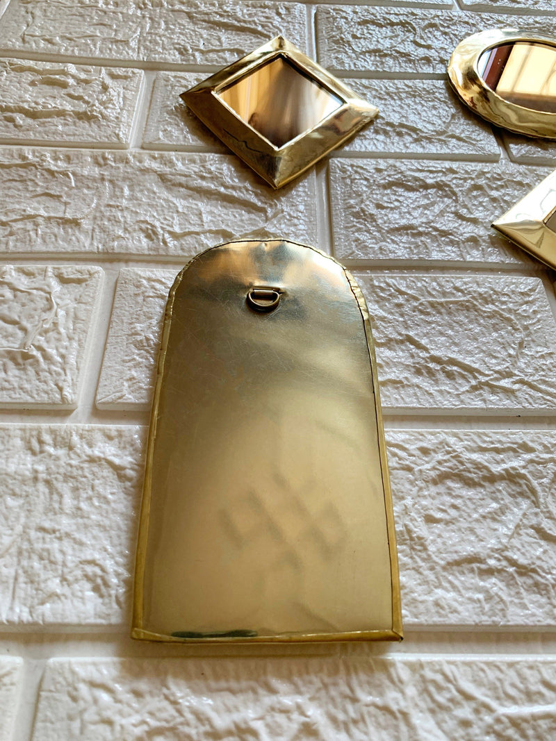 Small Unlacquered Brass Mirror - Small Decorative Mirrors