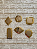 Small Decorative Mirrors - Small Unlacquered Brass Mirror