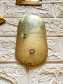 Set of 6 Small Unlacquered Brass Mirror - Small Decorative Mirror