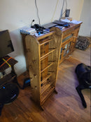 7 Skein Yarn Holder & Organizer | Wooden Yarn Rack | Knitting & Crochet Storage | Handcrafted Craft Room Decor | Yarn Spool Display