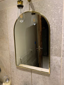 Gold Arch Mirror - Handmade Customized Bathroom Mirror