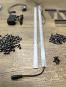 Build your own whiskey barrel cabinet kit. Includes all specialty hardware, lights, and electronics