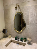 Asymmetrical Mirror Wall Brass Mirror