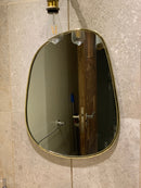 Asymmetrical Brass Mirror - Handmade Wall Bathroom Mirror