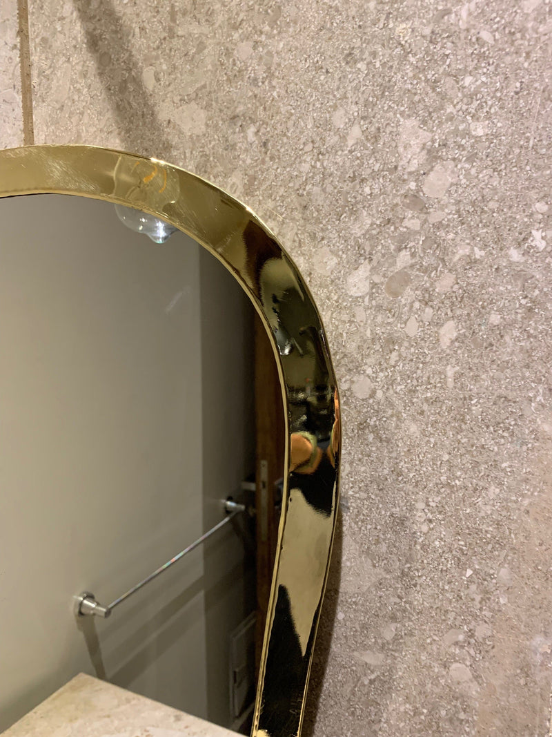 Gold Mirror, Brass Mirror, Handmade Mirror, Bathroom Mirror, Golden wall Mirror