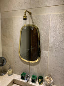 Gold Mirror, Brass Mirror, Handmade Mirror, Bathroom Mirror, Golden wall Mirror