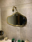 Asymmetrical Mirror Wall Brass Mirror