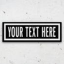 Personalized One Way Wall Hanging | Clean & Distressed Metal Look