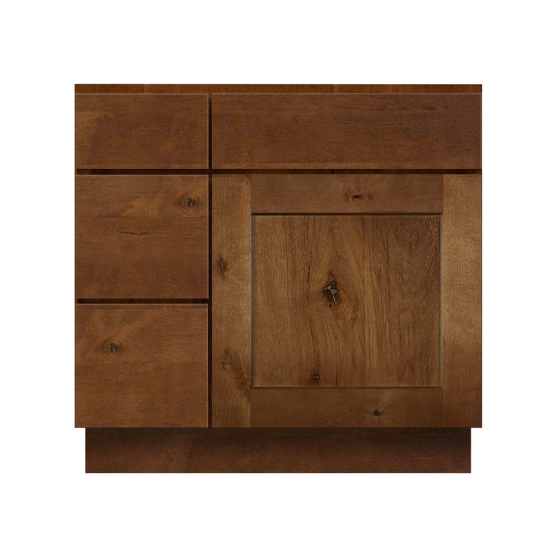 30 Inch Rustic Shaker Single Sink Bathroom Vanity